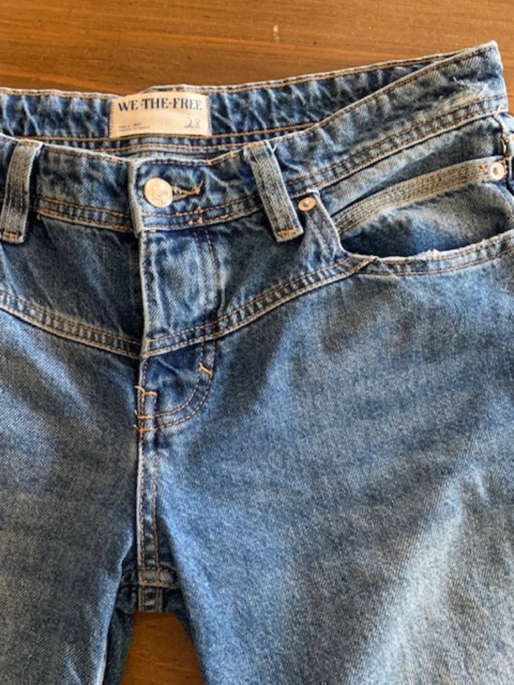 We The Free Light Blue Boyfriend Jeans - Picture 9 of 15